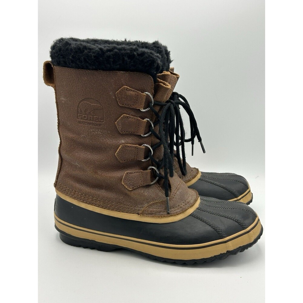 Men’s Sorel 1964 Pac Boots Premium Leather Waterproof Insulated Sz 10 MN1439-200